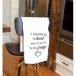 I Followed My Heart Dish Towel 28095;