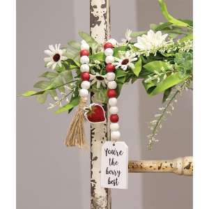 “You're the Berry Best" Strawberry Bead Garland 36863