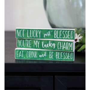 Eat, Drink, & Be Blessed Mini Stick, 3 Asstd. 37002