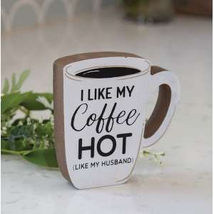 I Like My Coffee Hot Chunky Coffee Cup Sitter 37100