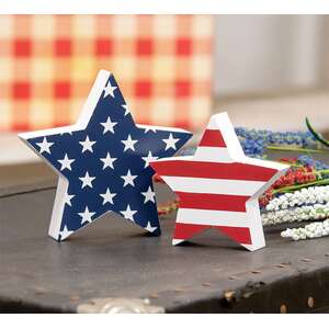 Stars & Stripes Star Sitters, 2/Set 37122