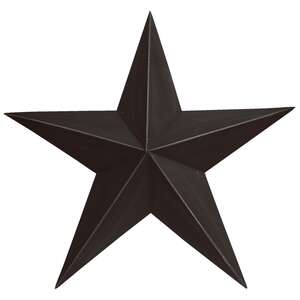 18" Black Metal Star;