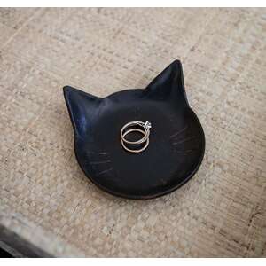 Black Cat Resin Trinket Tray 65317