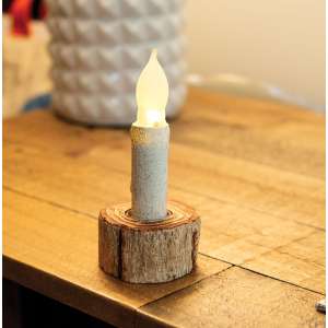 Resin Birch Taper Candle Holder 65329