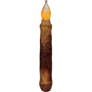 Burnt Mustard Taper Candle - 6"