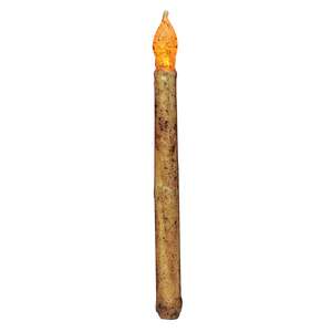 Burnt Ivory Taper Candle - 11"