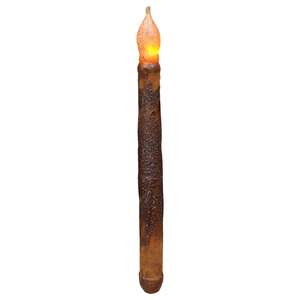 Burnt Mustard Taper Candle - 11"