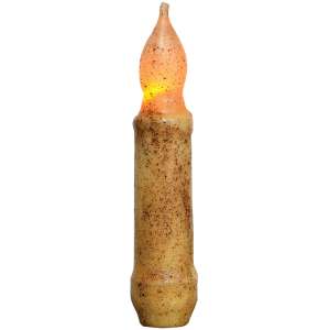Burnt Ivory Timer Taper Candle - 4" #84035