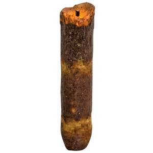 Primitive Drip Burnt Ivory Timer Candle - 4''