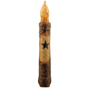 Burnt Mustard Star Taper - 6" Timer #84110