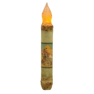 Joyful Easter Timer Taper 6" - Burnt Ivory;
