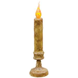 Twisted Flame Candlestick - Burnt Ivory - 8" #84572