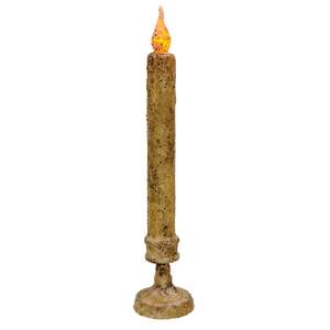 Twisted Flame Candlestick - Burnt Ivory - 11-1/2"