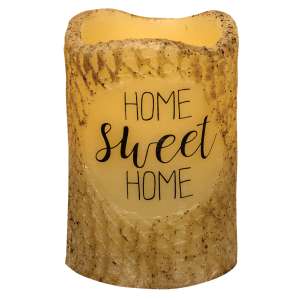 Home Sweet Home Pillar - Burnt Ivory #84625
