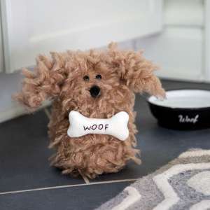 Woof Furry Tan Plush Dog ZOESP3006