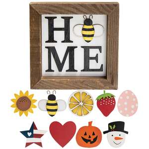 Home Magnetic Sign w/9 Magnets