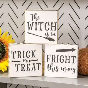 Fright This Way Square Block, 3 Asstd. 37174;