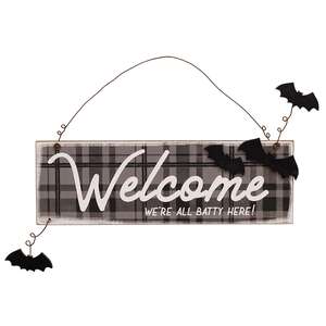 We're All Batty Here Sign Ornament