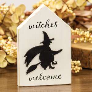 Witches Welcome Silhouette Block 37306