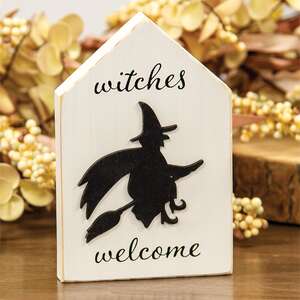 Witches Welcome Silhouette Block 37306