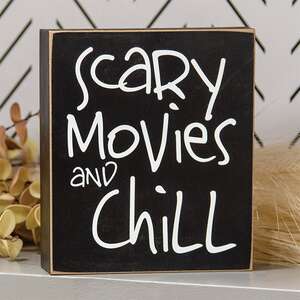 Scary Movies and Chill Box Sign 37311;