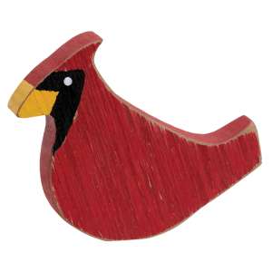 Distressed Wooden Cardinal Sitter #37352