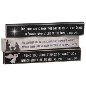 Nativity Verse Mini Stick, 3 Asstd.