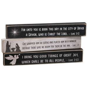 Nativity Verse Mini Stick, 3 Asstd. #37434