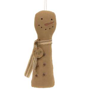 Primitive Frosty Jingles Snowman Hanger