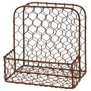 Rusty Galvanized Wire Napkin Holder #13491R