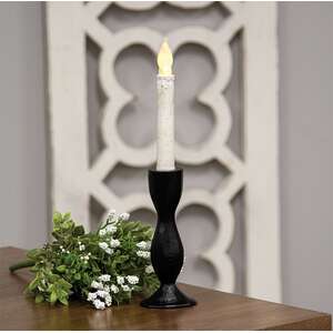 Carved Hourglass Taper Holder, 6.25" 15585B;