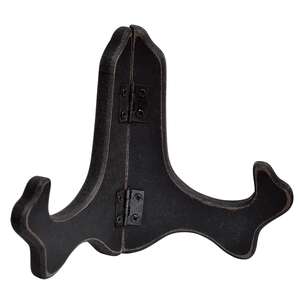 Wooden Plate Stand - Small - BLACK;