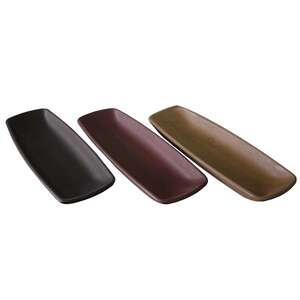 17" Squared Oval Tray - Primitive Colors, 3 Asstd.