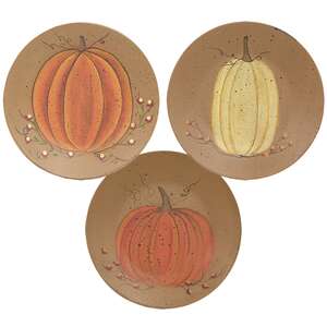 Classic Pumpkin Plates - 3 asst.