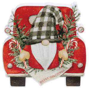 Merry Christmas Gnome & Pine Chunky Truck Sitter