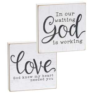 God Knew My Heart Square Block, 2 Asstd.