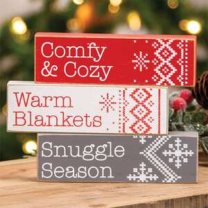 Comfy & Cozy Sweater Block, 3 Asstd. 37462;