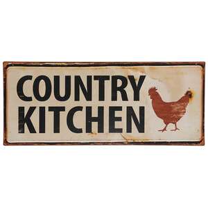 Country Kitchen Metal SIgn