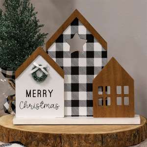 Merry Christmas Woodland Cutout Home 91147