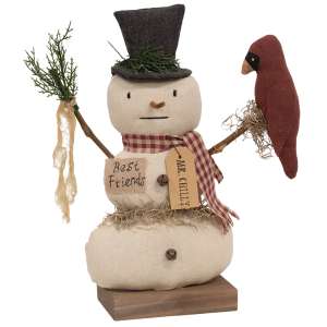 Mr. Chilly Stuffed Snowman on Base #CS38857
