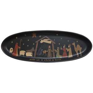 A Child Is Born Nativity Tray;