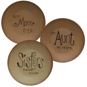 Mom, Aunt, Sisters Plates - 3 asst #32460