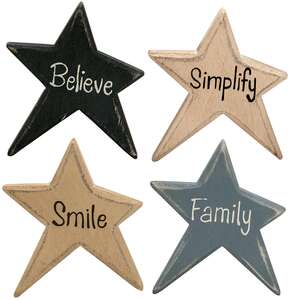 Word Star Magnets - 4/bag #33096