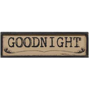 Goodnight Framed Sign #33471