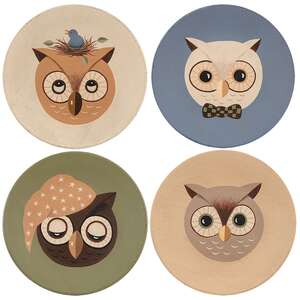 Owl Head Plate- 4 asst;