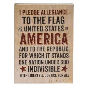 #34090 Pledge of Allegiance Box Sign