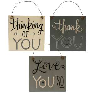 Thinking of You Ornaments, 3 asst. #34256