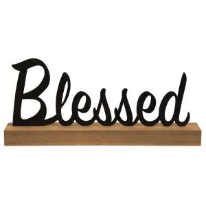 Standing Metal Sign - "Blessed" #34350