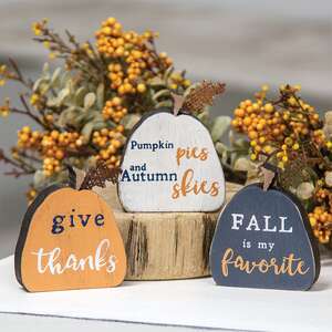 #35220 Fall Freestanding Pumpkins, 3/set