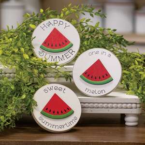 One in a Melon Round Easel Sign, 3 Asstd.